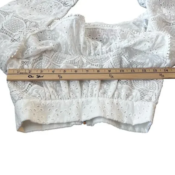 Sofia The Label Amore Lace Crop Top Size 6 - Picture 8 of 10